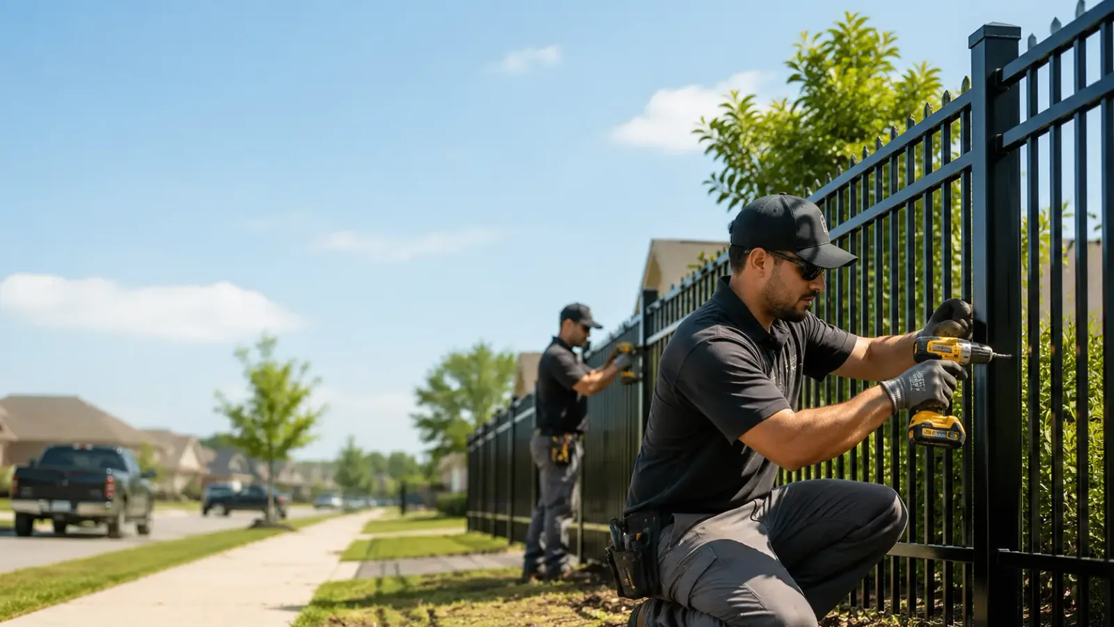 Metal Fence Installation in Fate, TX